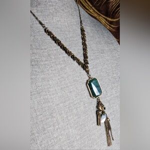 Premier Elegant Gold and Green Necklace